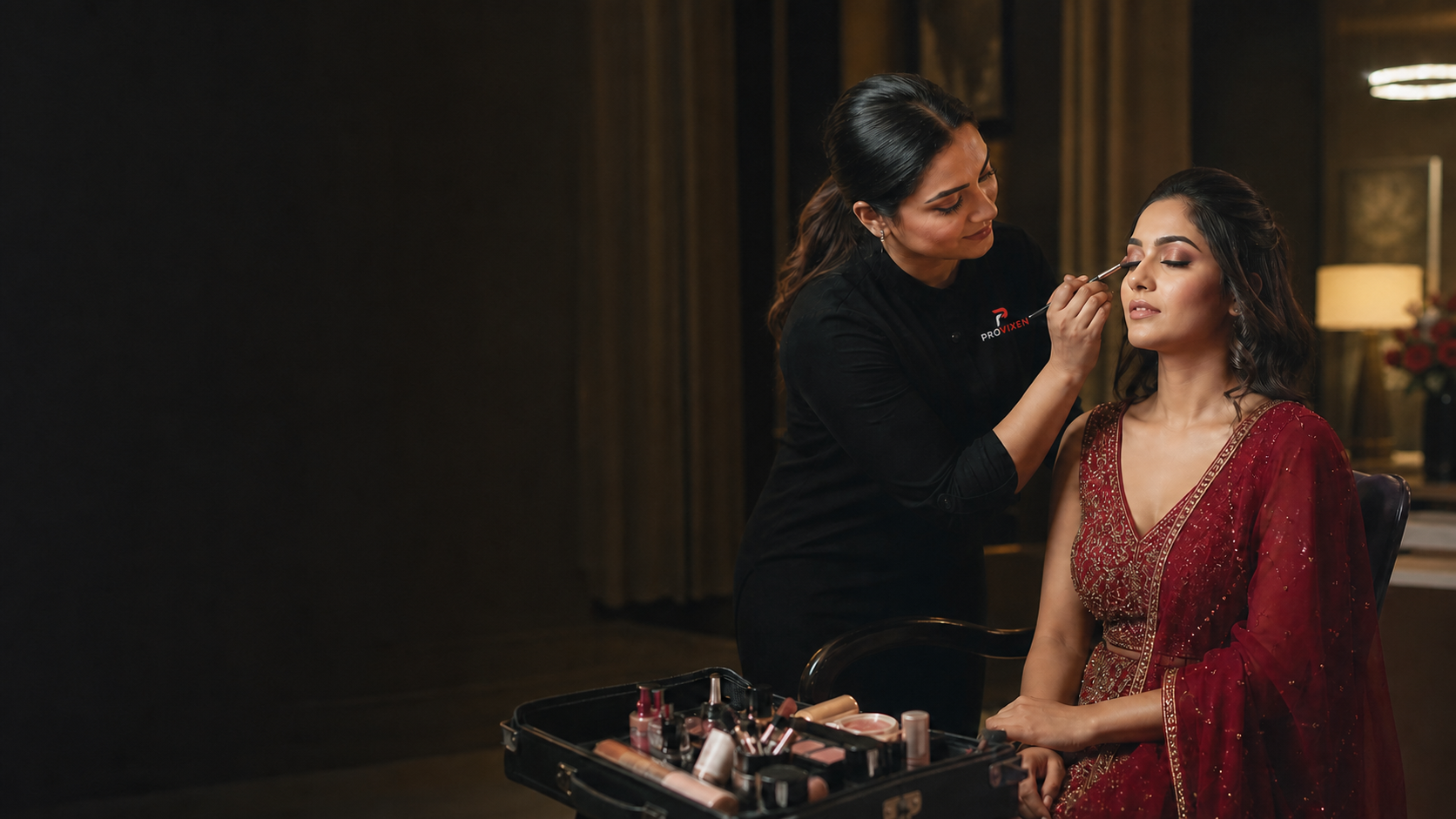 Bridal makeup service